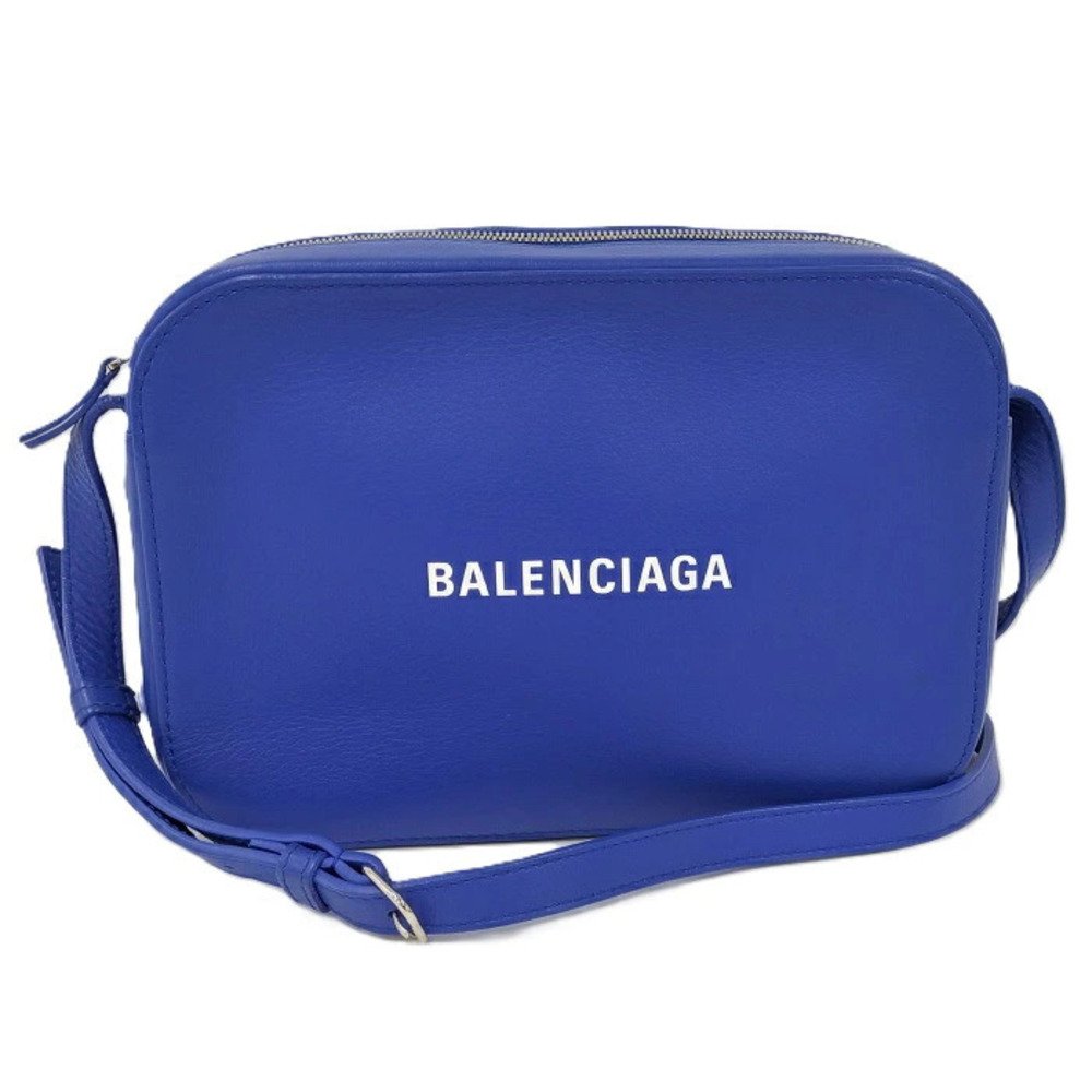 Balenciaga Camera Bag Shoulder Leather Blue